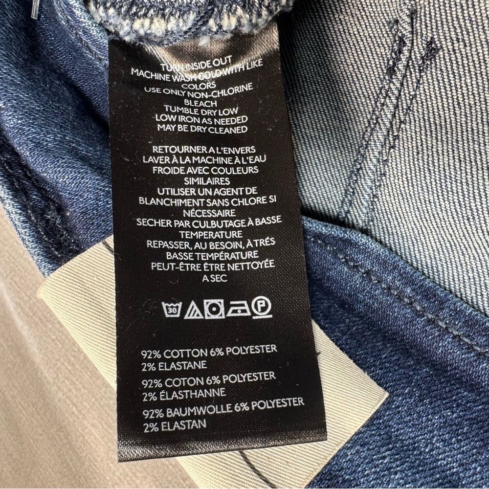 NWT New Free People We The Free Level Up Slit Slim Flare Night Sky Jeans Size 31 - Picture 10 of 13